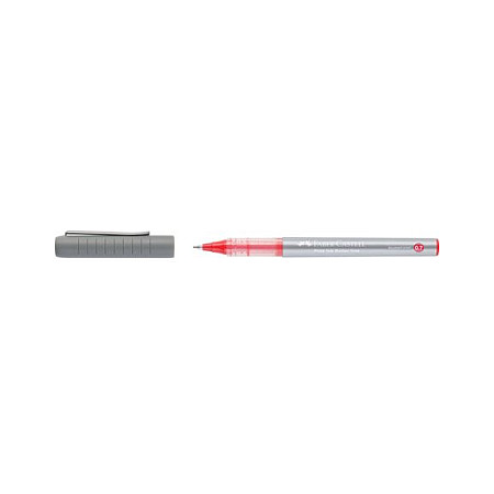 FABER-CASTELL Free Ink Tintenroller grau 0.7 mm Schreibfarbe: Rot