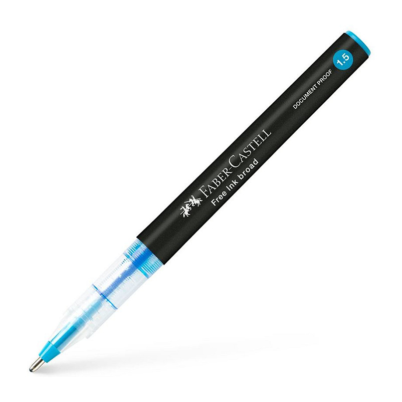 FABER-CASTELL Free Ink Tintenroller grau 1.5 mm Schreibfarbe: Blau Tinte