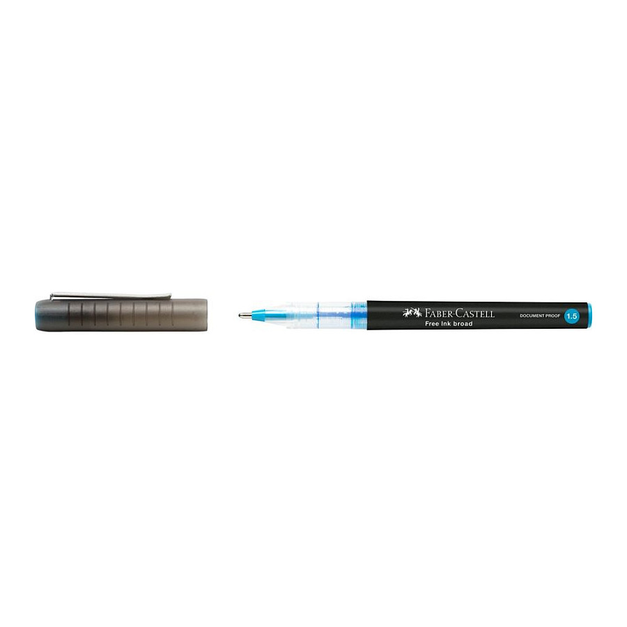 FABER-CASTELL Free Ink Tintenroller grau 1.5 mm Schreibfarbe: Blau