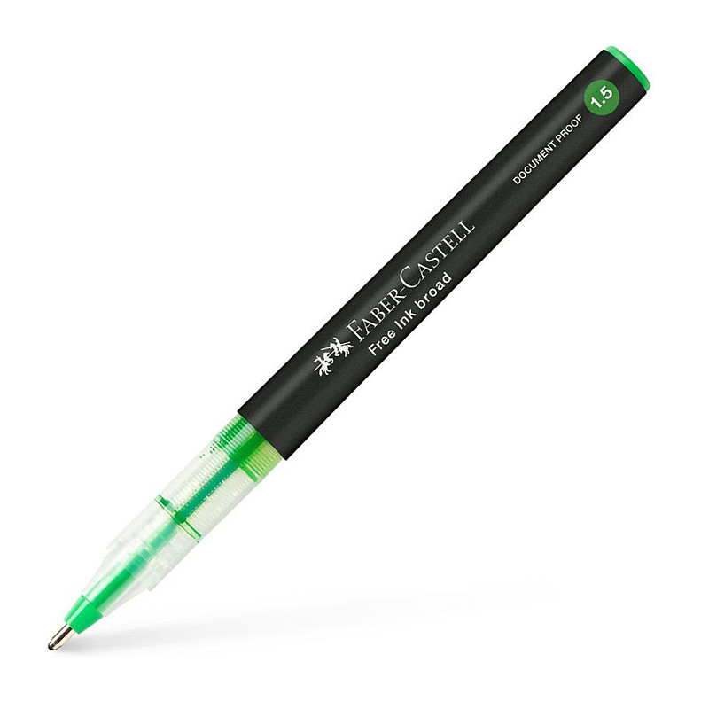 FABER-CASTELL Free Ink Tintenroller grau 1.5 mm Schreibfarbe: Grün Tinte