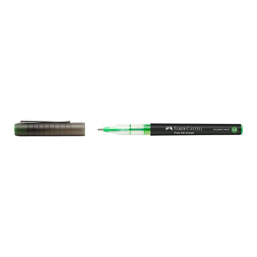 FABER-CASTELL Free Ink Tintenroller grau 1.5 mm Schreibfarbe: Grün