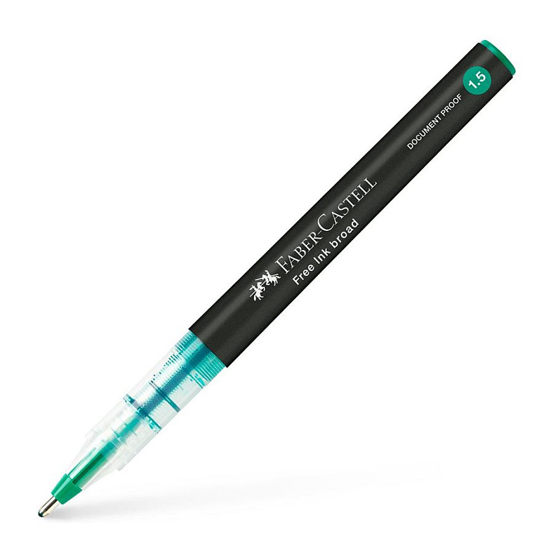 FABER-CASTELL Free Ink Tintenroller grau 1.5 mm Schreibfarbe: Grün Tinte