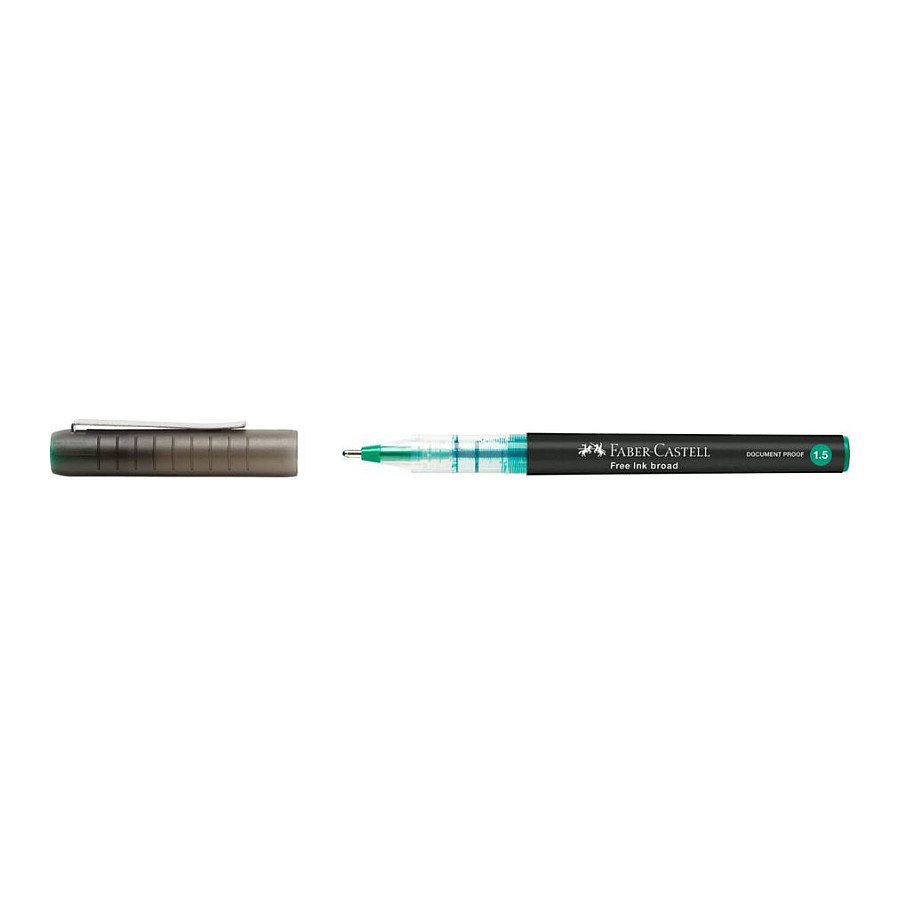 FABER-CASTELL Free Ink Tintenroller grau 1.5 mm Schreibfarbe: Grün