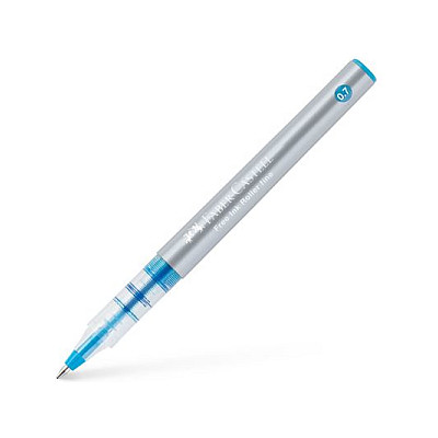 FABER-CASTELL Free Ink Tintenroller grau 0.7 mm Schreibfarbe: Blau Tinte
