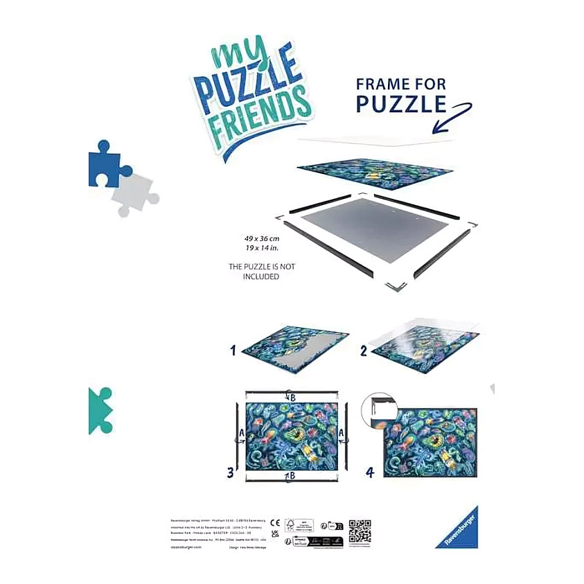 Puzzle-Rahmen (schwarz, 1000 Teile)