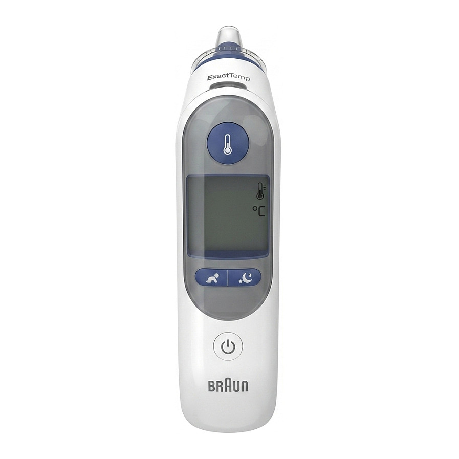 Fieberthermometer ThermoScan 7+ (wei/blau, Infrarot-Ohrthermometer) Körperpflege