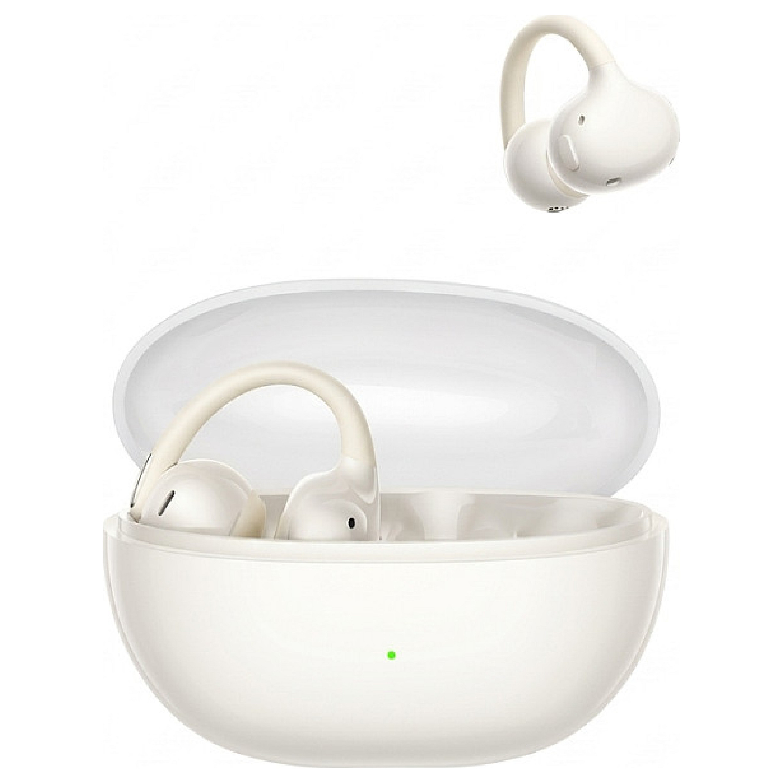 Bass BC1 Open-Ear TWS Clip-on Type Stellar White Smartphone Zubehör