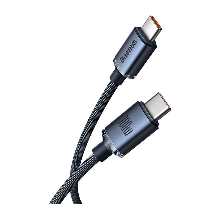 Crystal Shine USB Type C M/M 100W 1.2m Cable (Black)