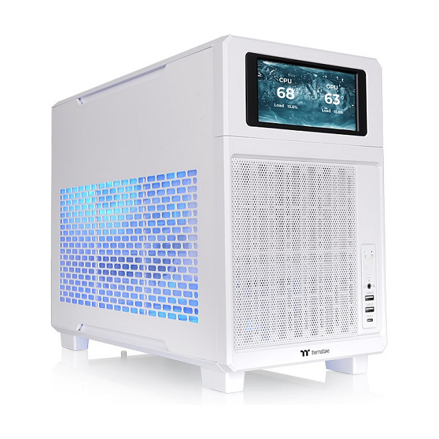 Geh Thermaltake TR200 Mini Tower "Snow" White retail