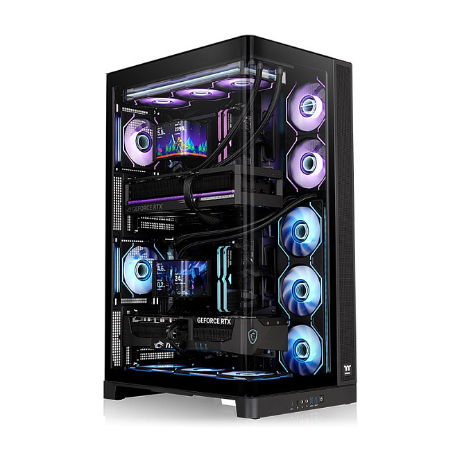 Thermaltake CAPO X Black Full Tower PC-Gehäuse Schwarz Seitenfenster