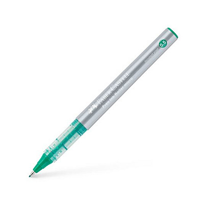 FABER-CASTELL Free Ink Tintenroller grau 0.5 mm Schreibfarbe: Grün Tinte