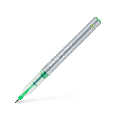 FABER-CASTELL Free Ink Tintenroller grau 0.7 mm Schreibfarbe: grasgrün Tinte