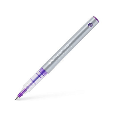 FABER-CASTELL Free Ink Tintenroller grau 0.7 mm Schreibfarbe: Violett Tinte