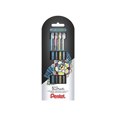 Pentel Dual Glitzer Gelschreiber 0.5 mm, Schreibfarbe: Mehrfarbig Tinte