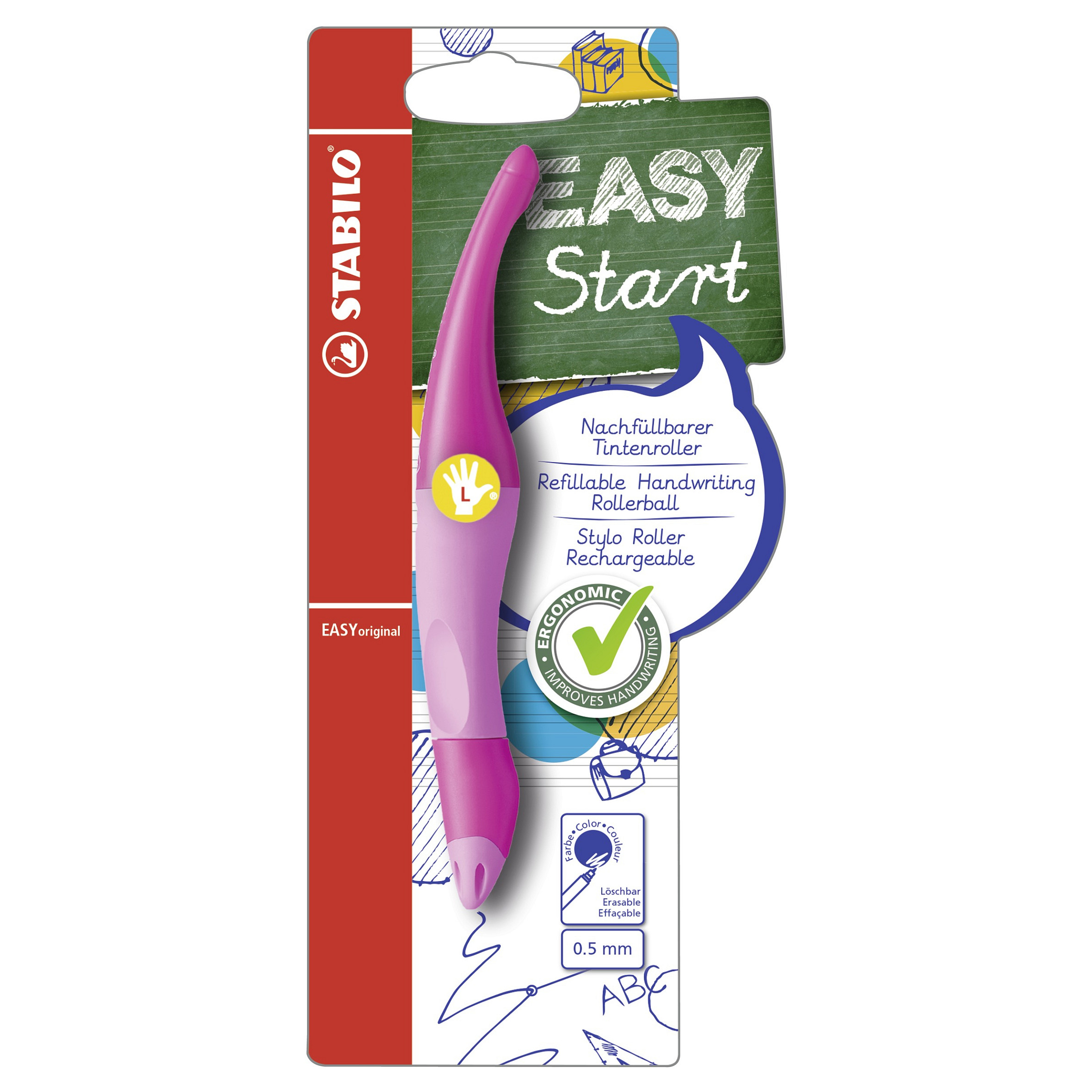 STABILO EASYoriginal Tintenroller 0.5 mm Blau Tinte