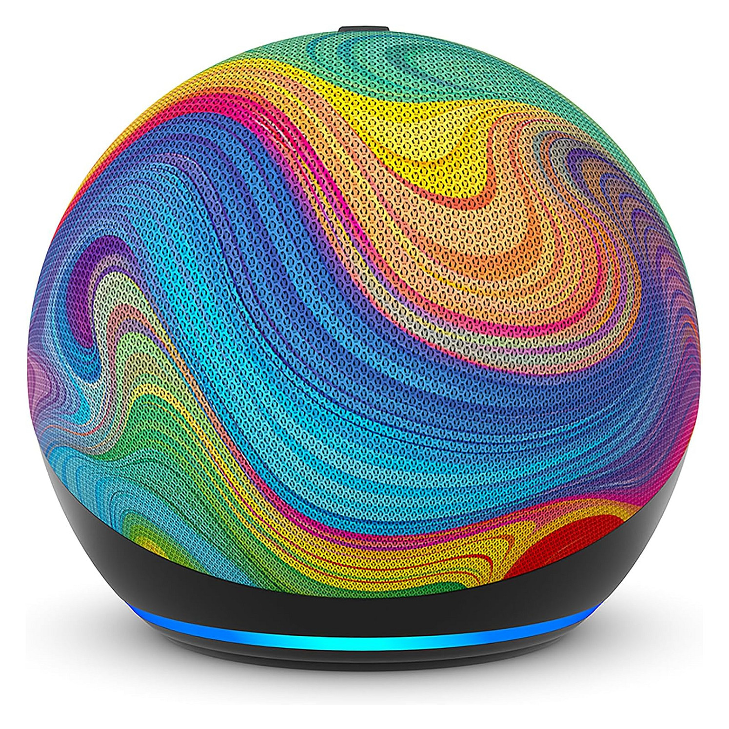 AMAZON Echo Dot (5.Generation) Kids, Smart Speaker, Regenbogenwirbe