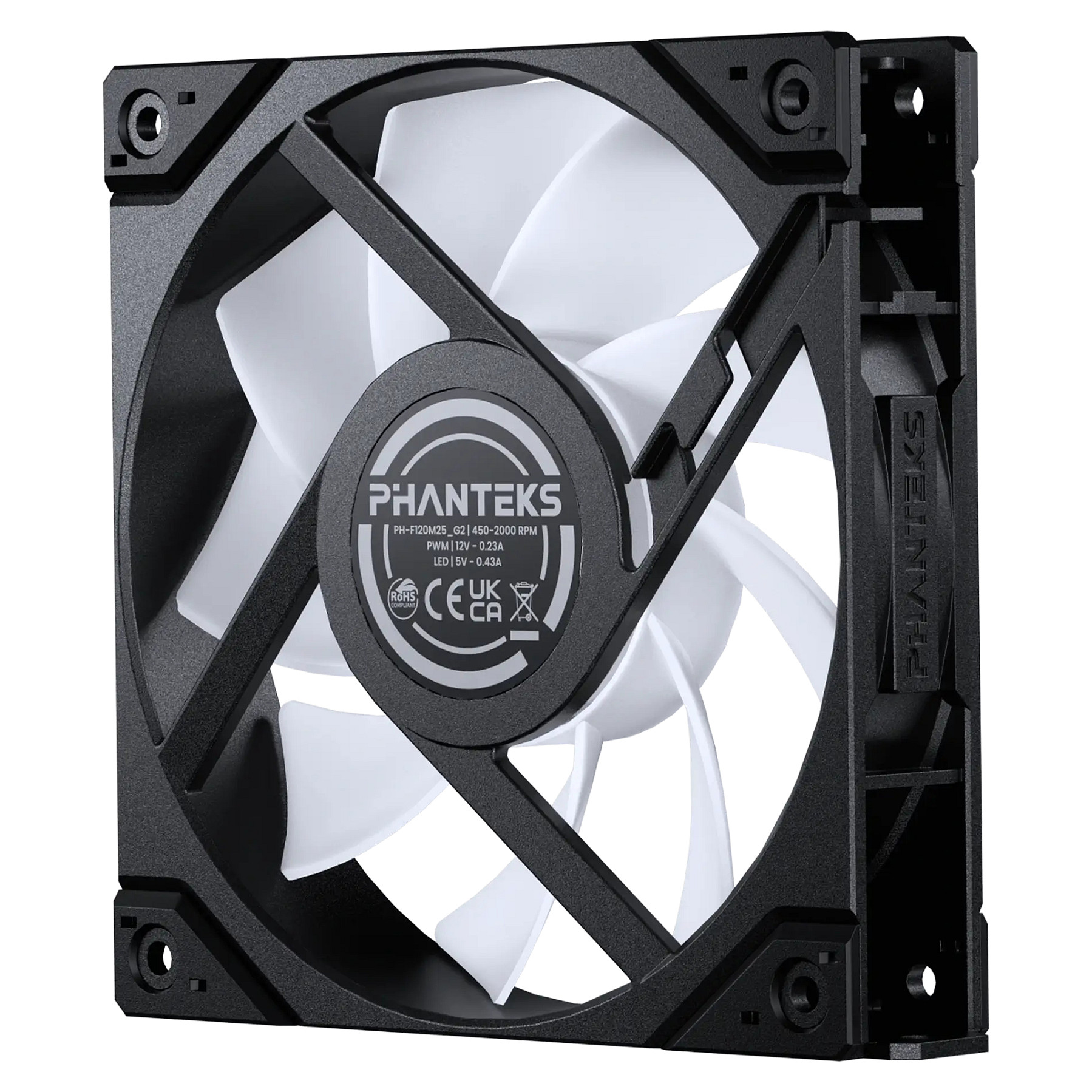 120mm Phanteks M25G2-120 D-RGB Reverse schwarz