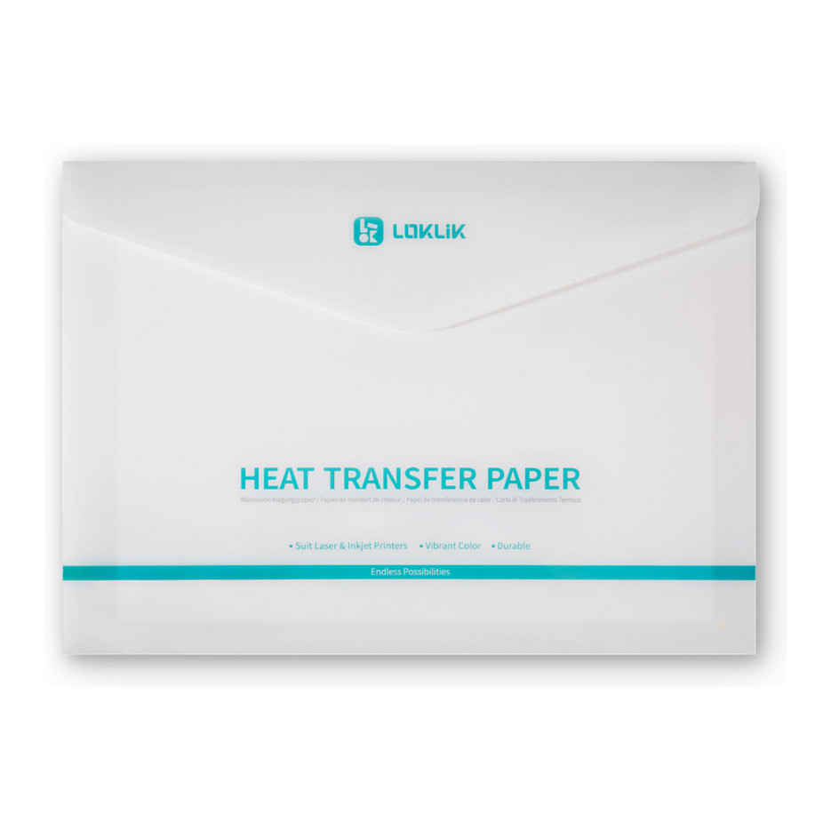 LOKLiK Transferpapierbogen - Dunkel - 8er-Pack