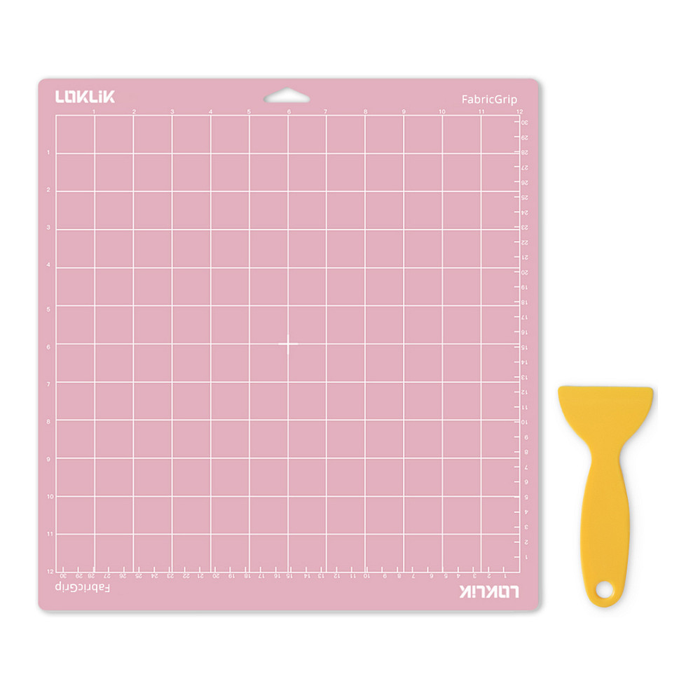 LOKLiK Schneidematte 3er-Pack - Rosa Stoff klebend