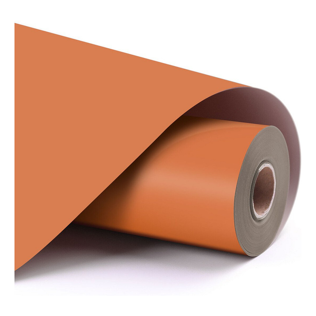 LOKLiK Permanent haftende Vinylfolie Matt - Orange - 30,5 x 180 cm