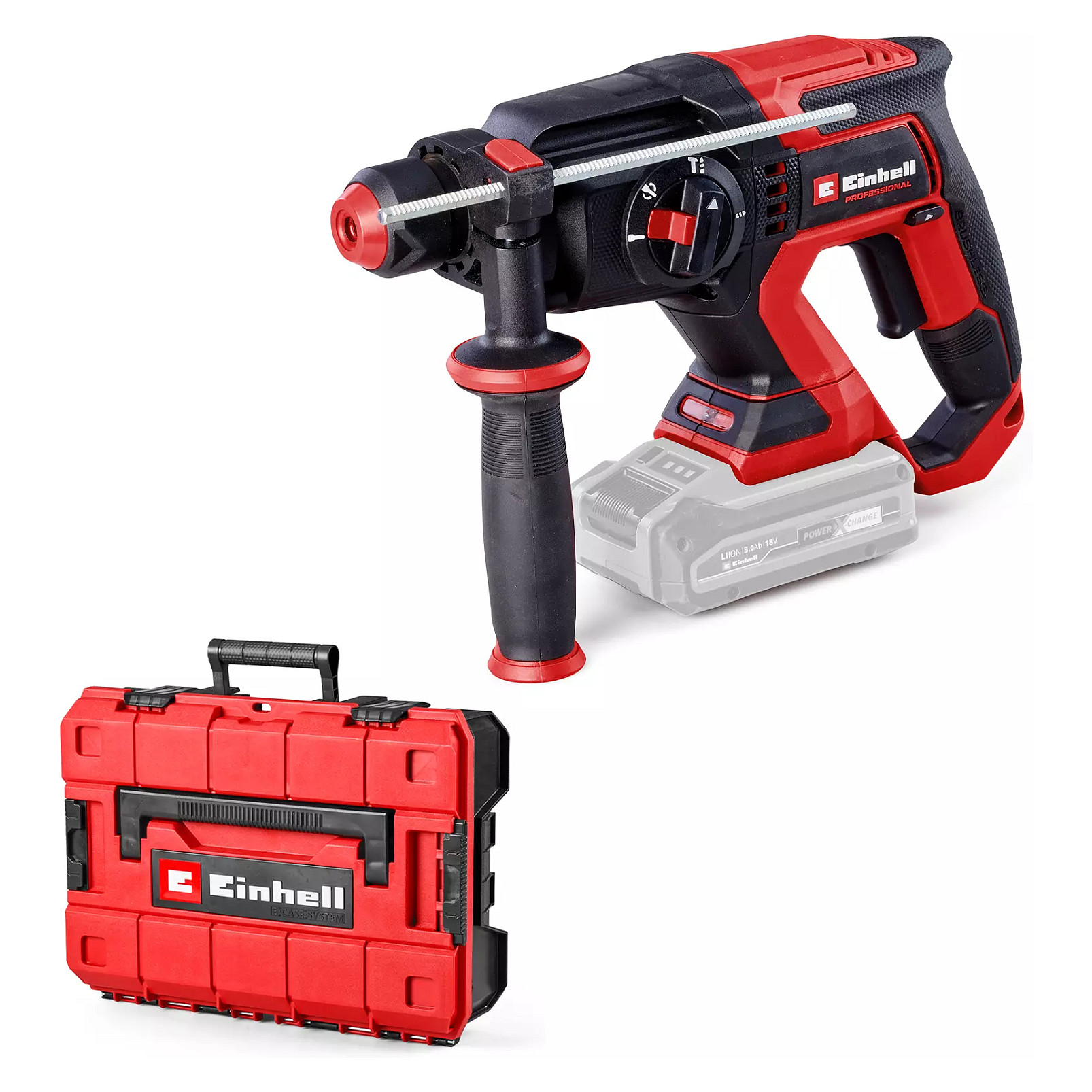 Professional Akku-Bohrhammer TP-HD 18/22 D Li BL - Solo, 18Volt (schwarz/rot, ohne Akku und Ladegert, in E-Case) Werkzeuge