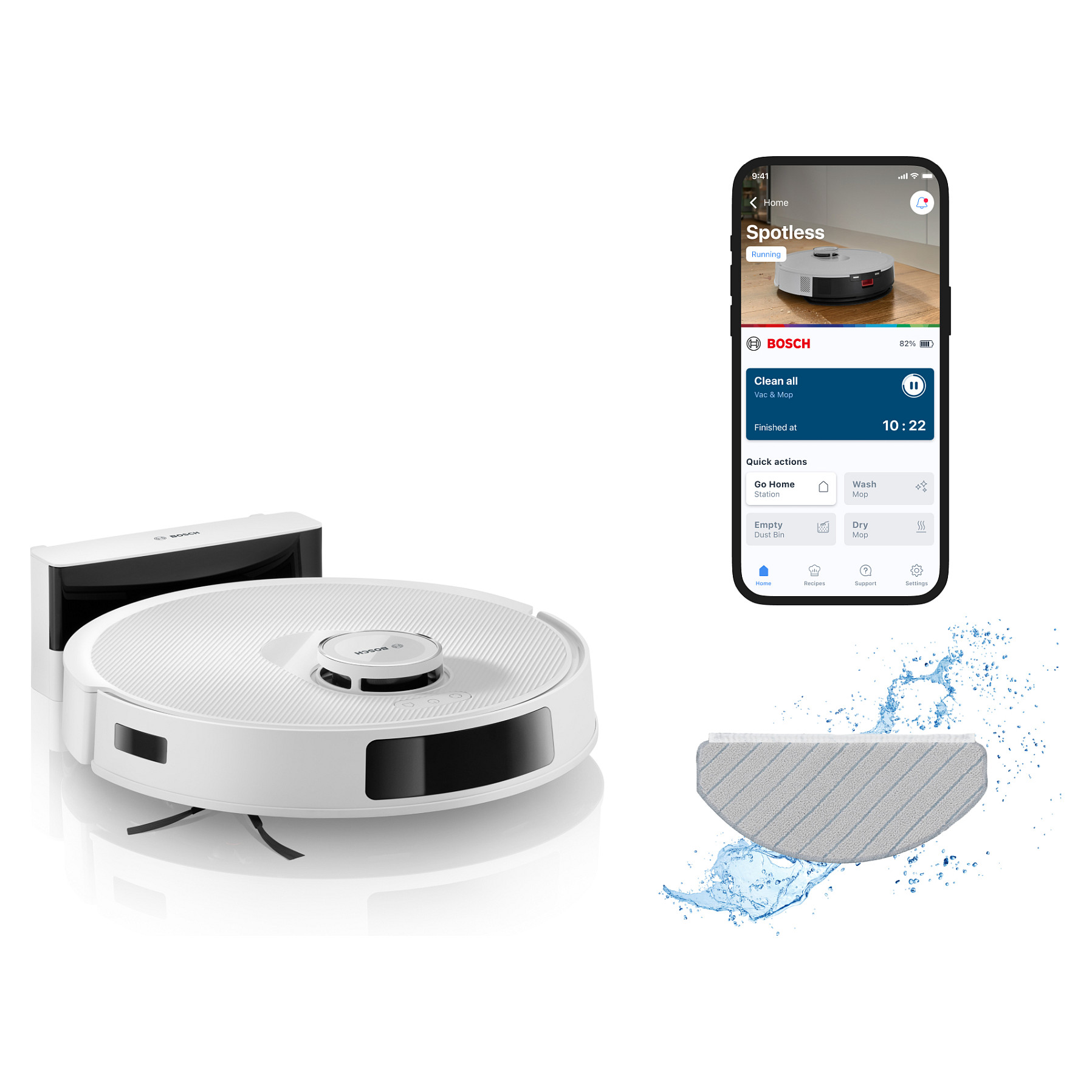 Bosch BCRC2W robot vacuum Werkzeuge