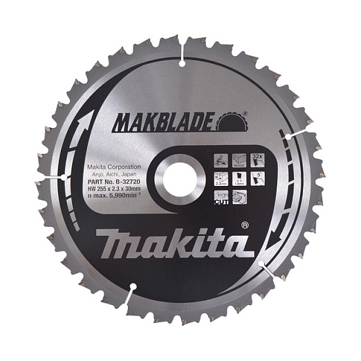 B-32720 Kreissägeblatt 2550 mm 32 Zähne 0088381421539 Makita