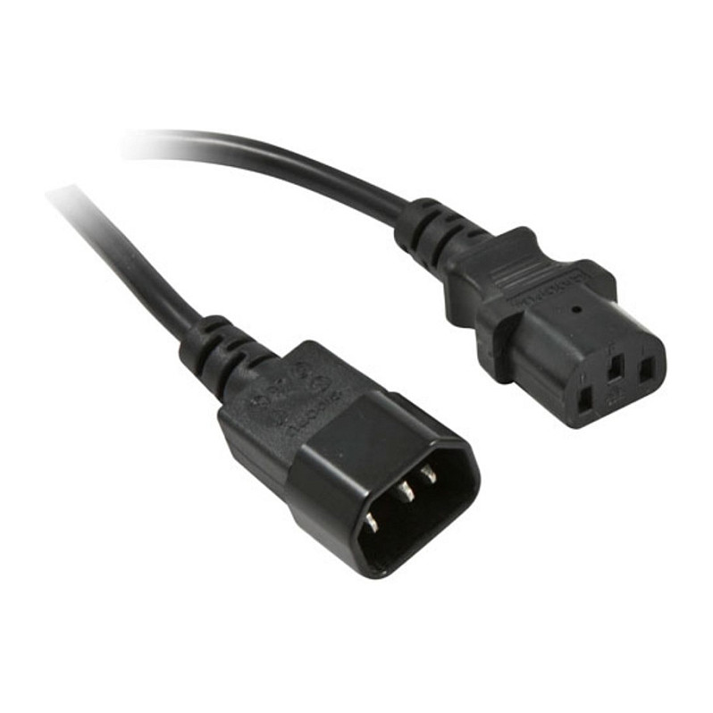 Synergy 21 1m - C14/C13 - 1 m - C14 coupler - C13 coupler - 250 V - 10 A - Black