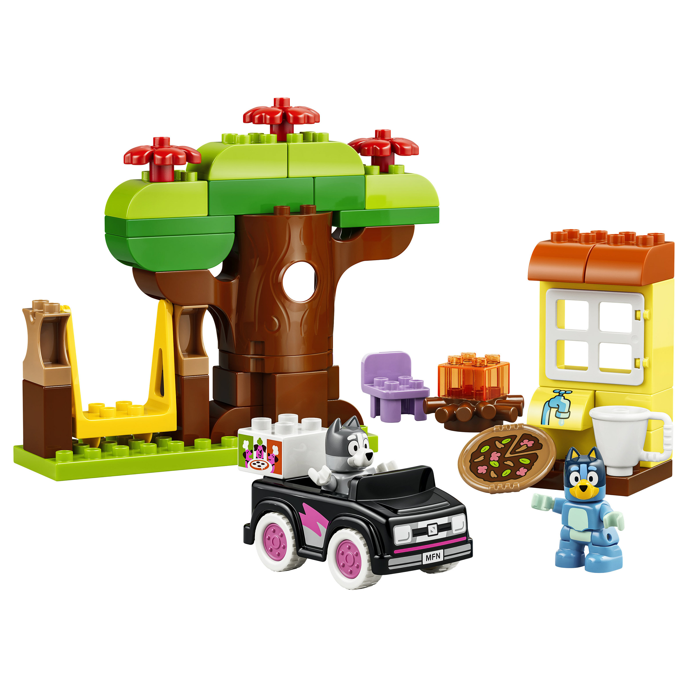 LEGO DUPLO Pizza-Schwestern mit Muffin und Bluey