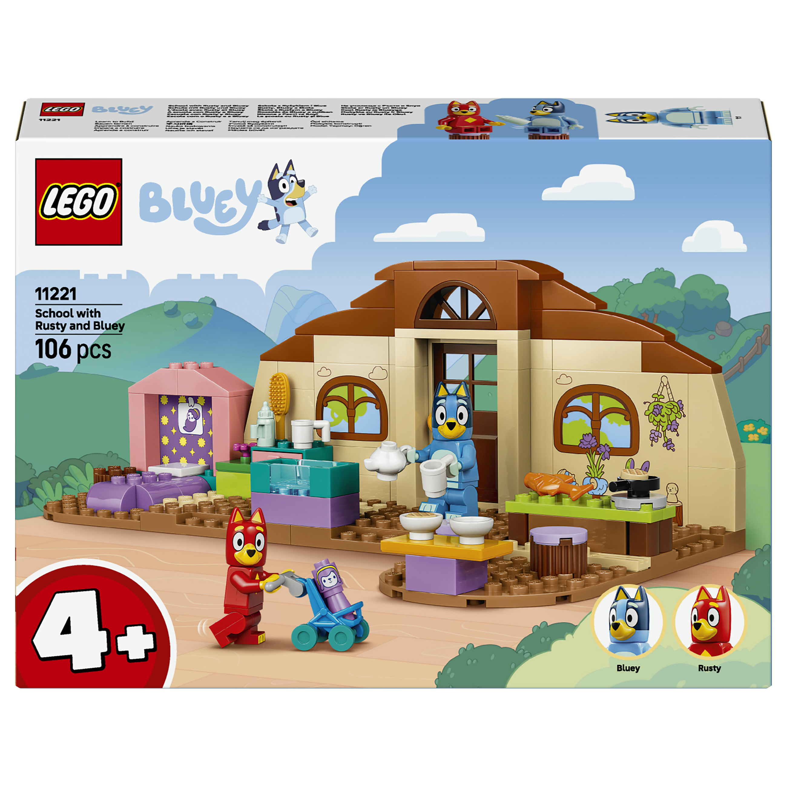 LEGO Schule mit Rusty und Bluey Spielwaren