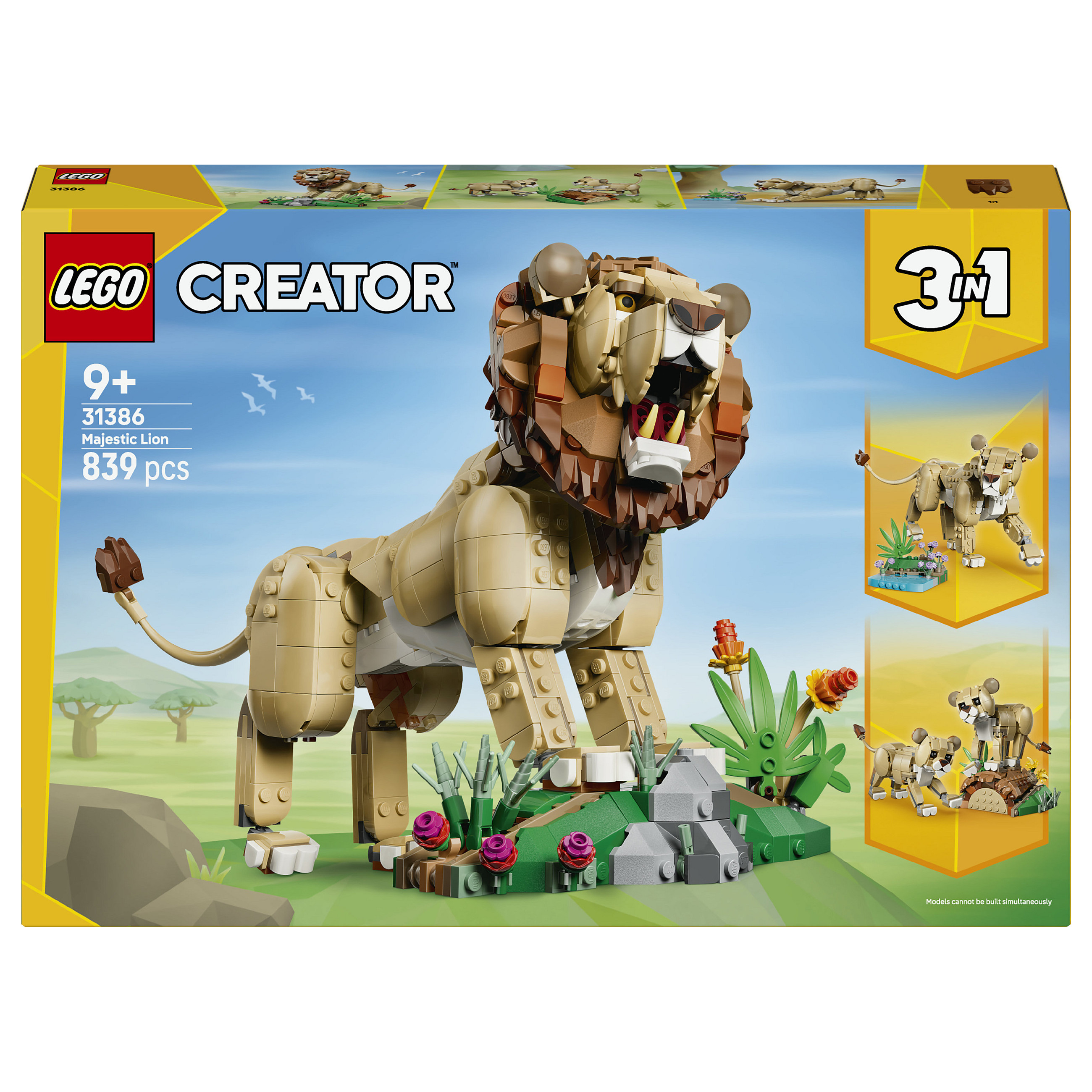 LEGO Creator Wilde Tiere: Majestätischer Löwe Spielwaren