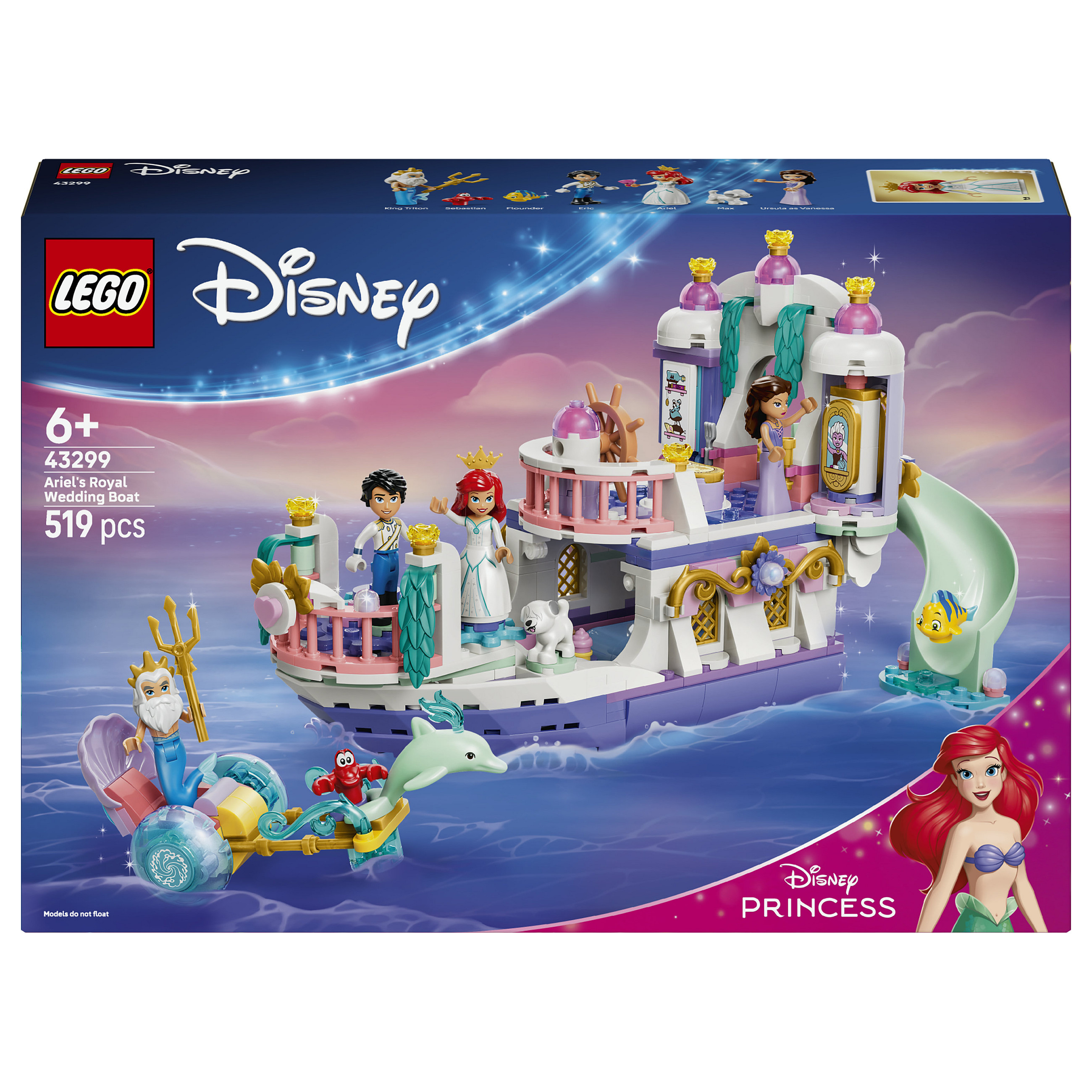 LEGO Disney Princess Arielles Königliches Hochzeitsboot Spielwaren