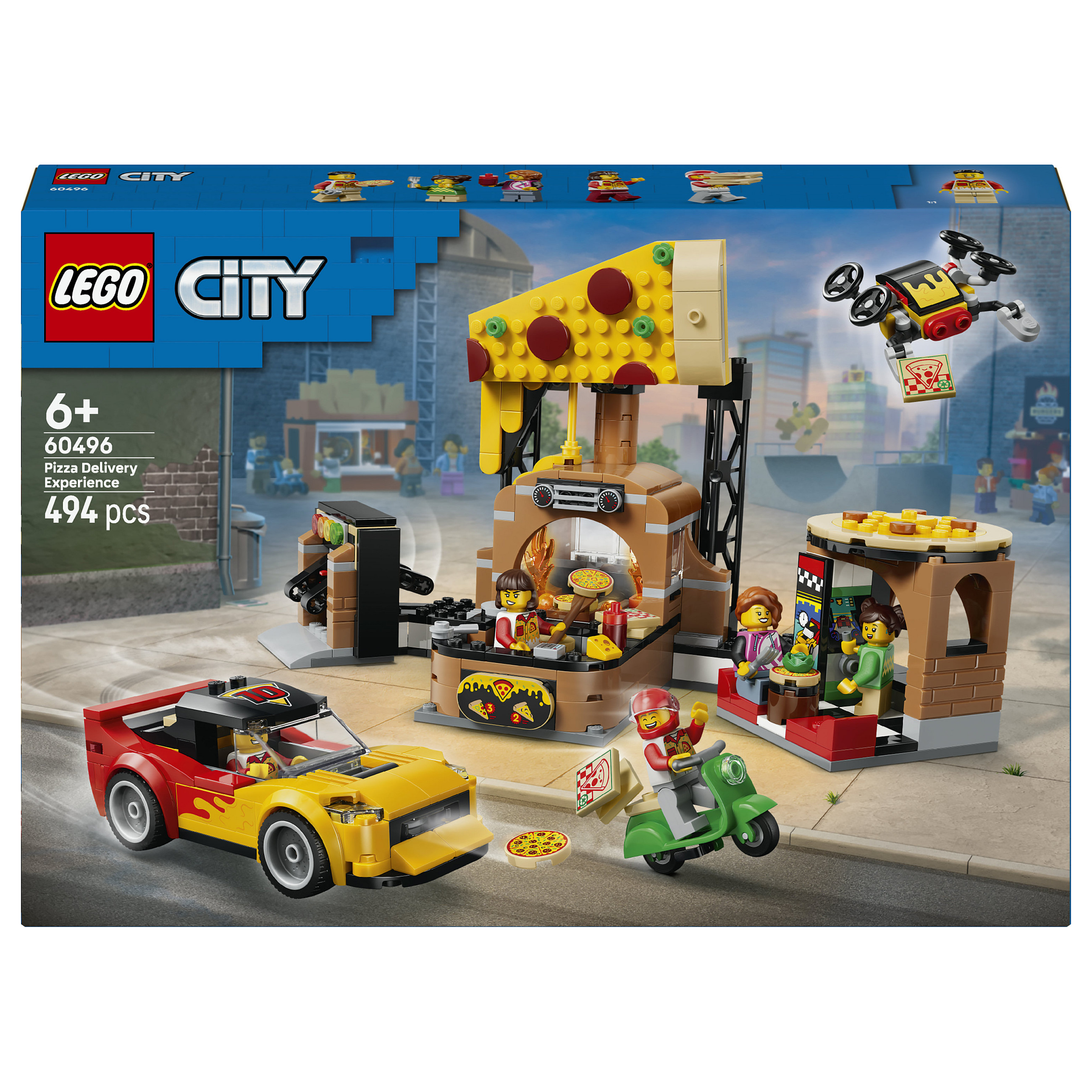 LEGO City Pizza-Liefererlebnis mit Fahrzeugen Spielwaren