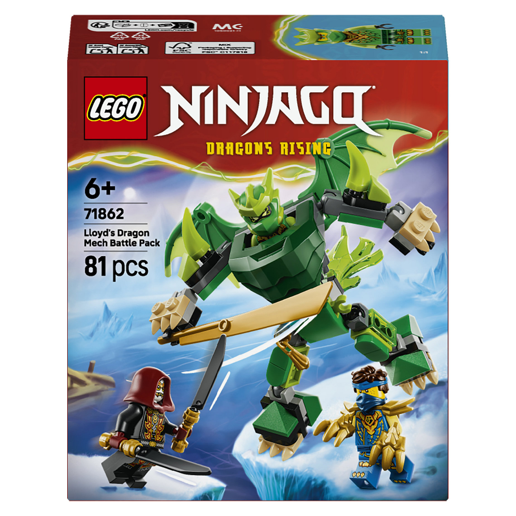 LEGO NINJAGO Lloyds Drachen-Mech Battle Set Spielwaren