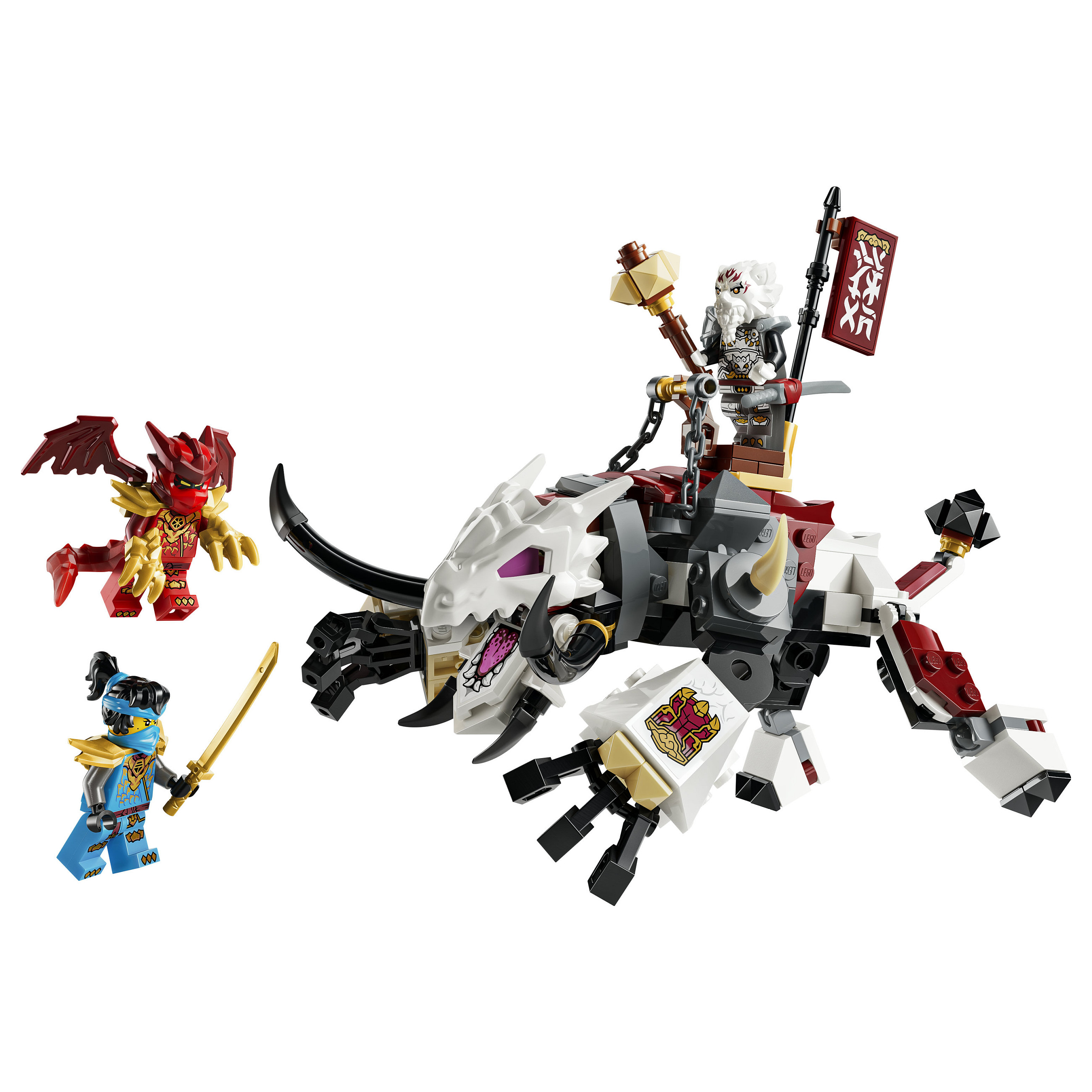 LEGO NINJAGO Zilvar auf seinem Drachentier Grimtak