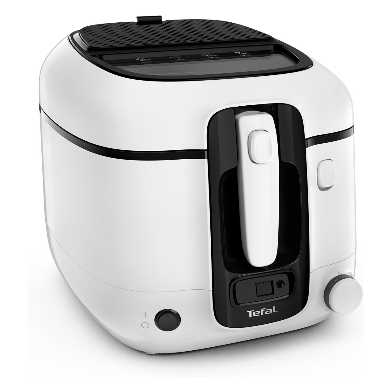 Fritteuse Super Uno FR3140 (wei/schwarz, 1.800 Watt, lbehlter 2,2 Liter, Timer) Haushaltskleingeräte