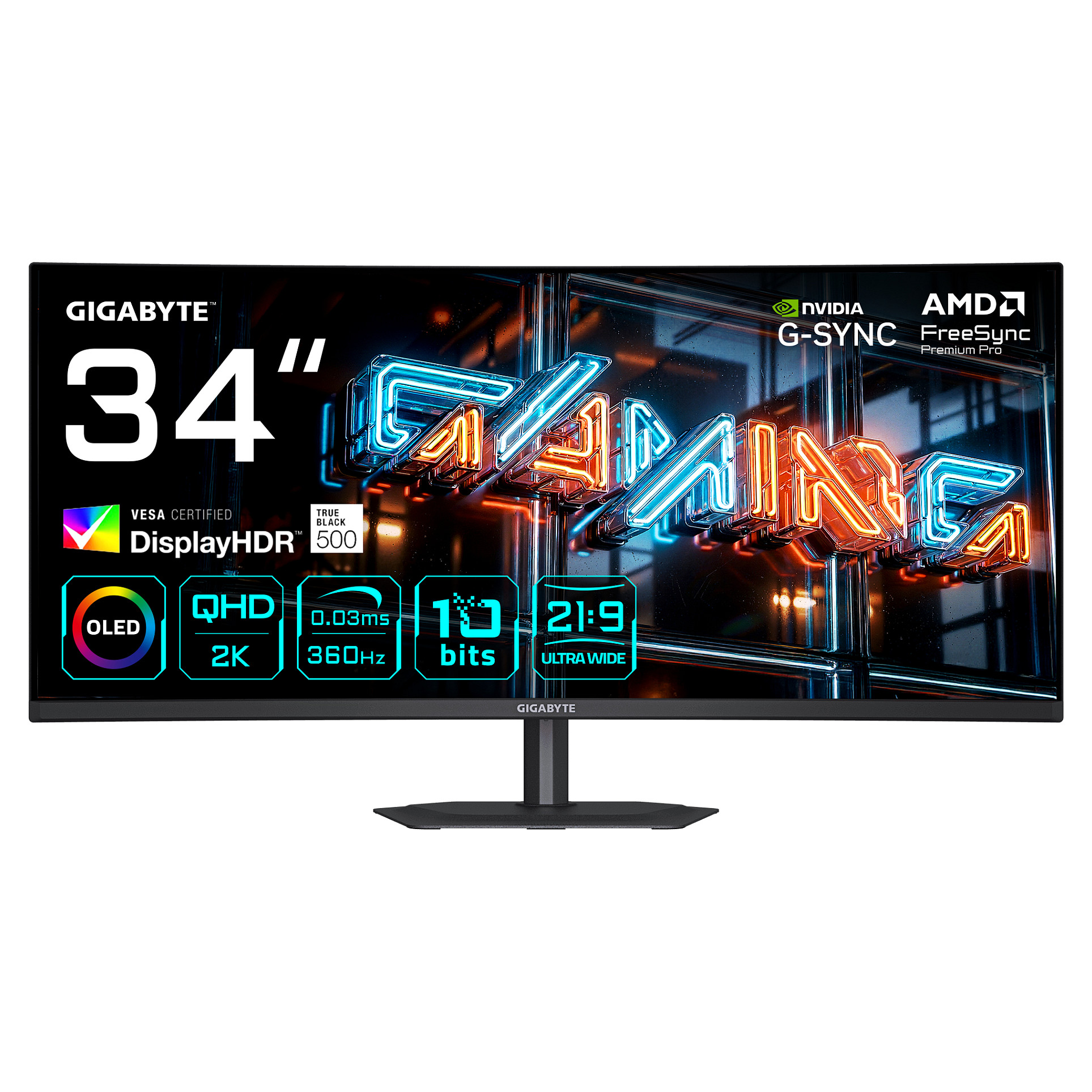 GIGABYTE MO34WQC36 computer monitor Monitore