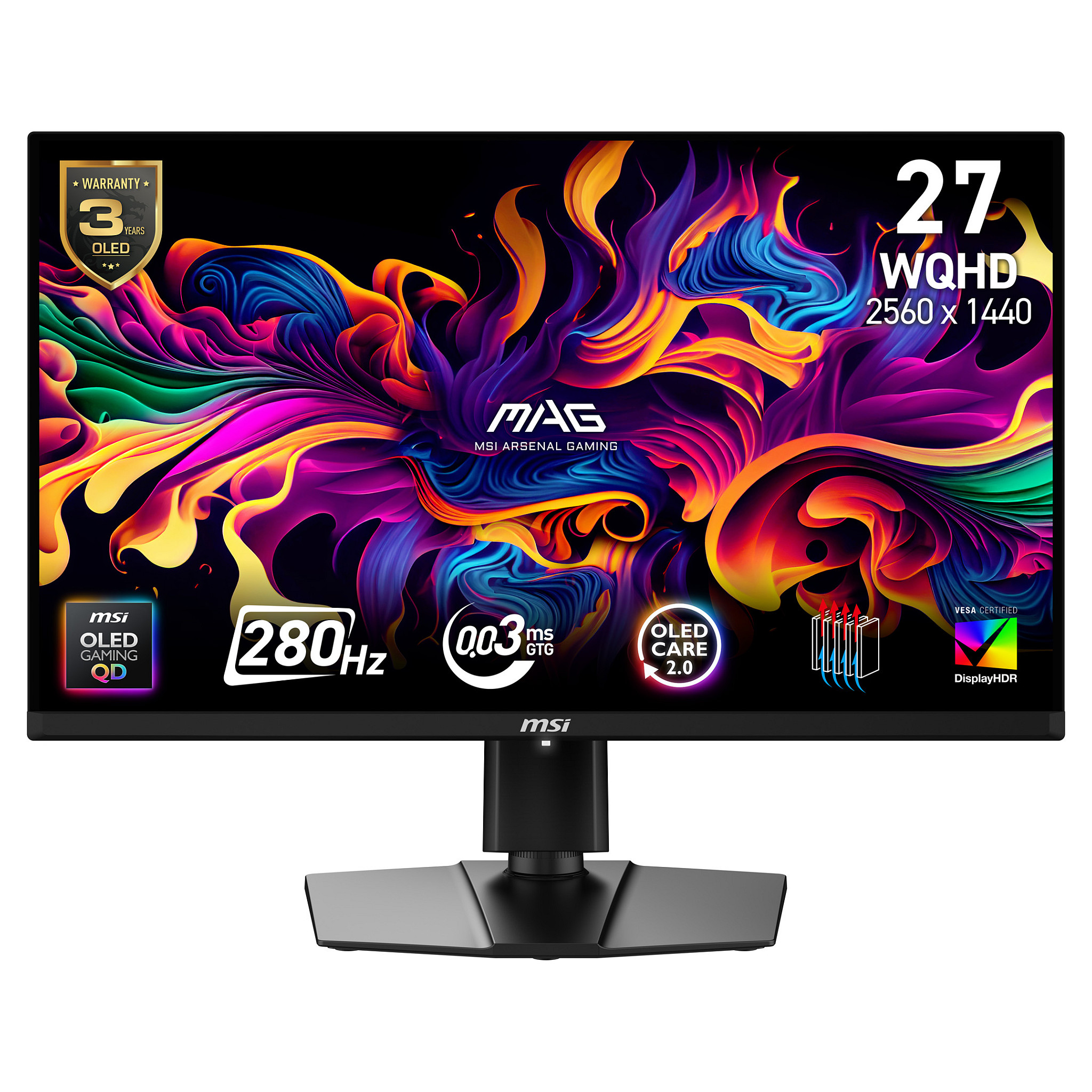 MSI MAG 271QP QD-OLED X28 computer monitor