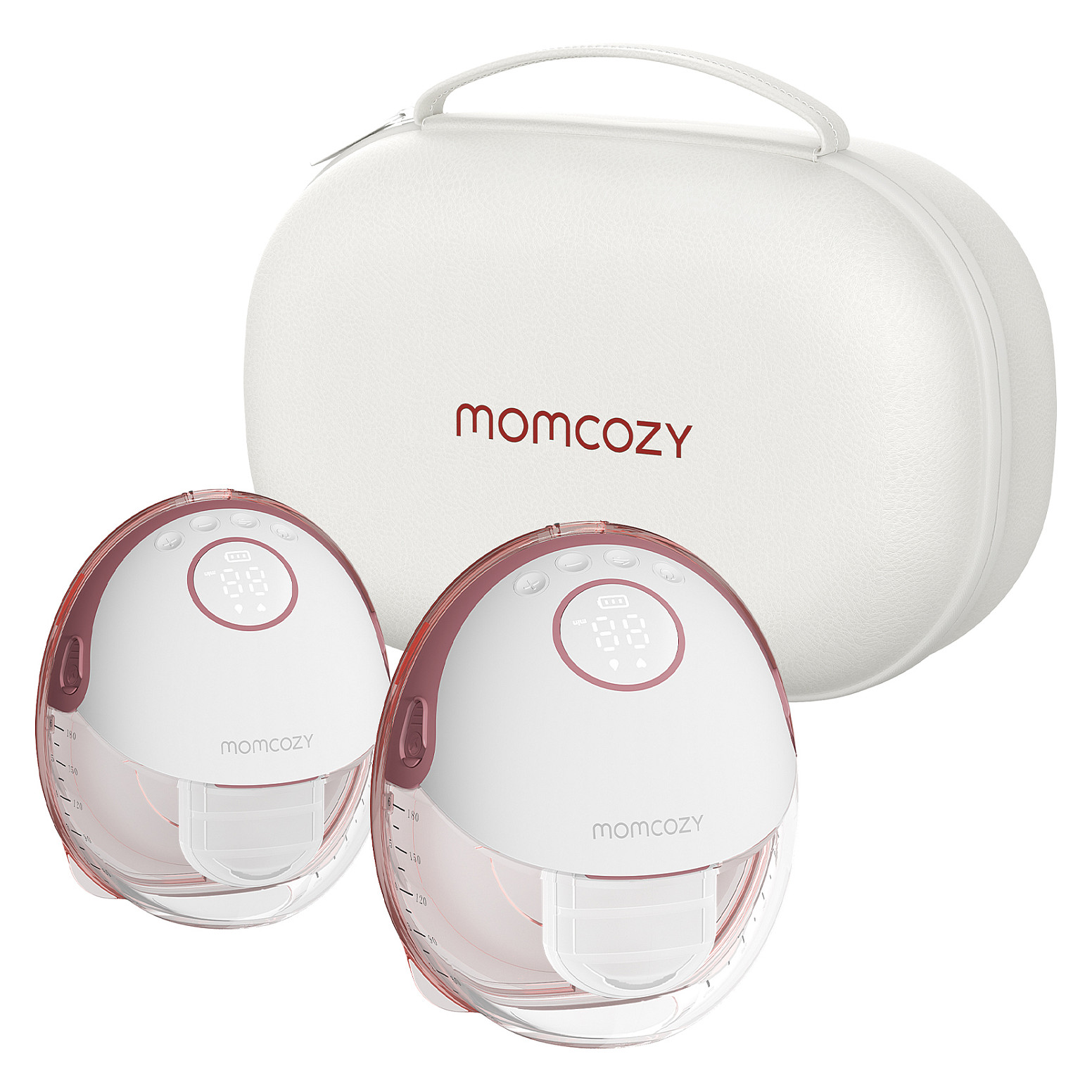 Momcozy M6 Milchpumpe, Doppel, mit Akku, Aufbewahrungsbox
