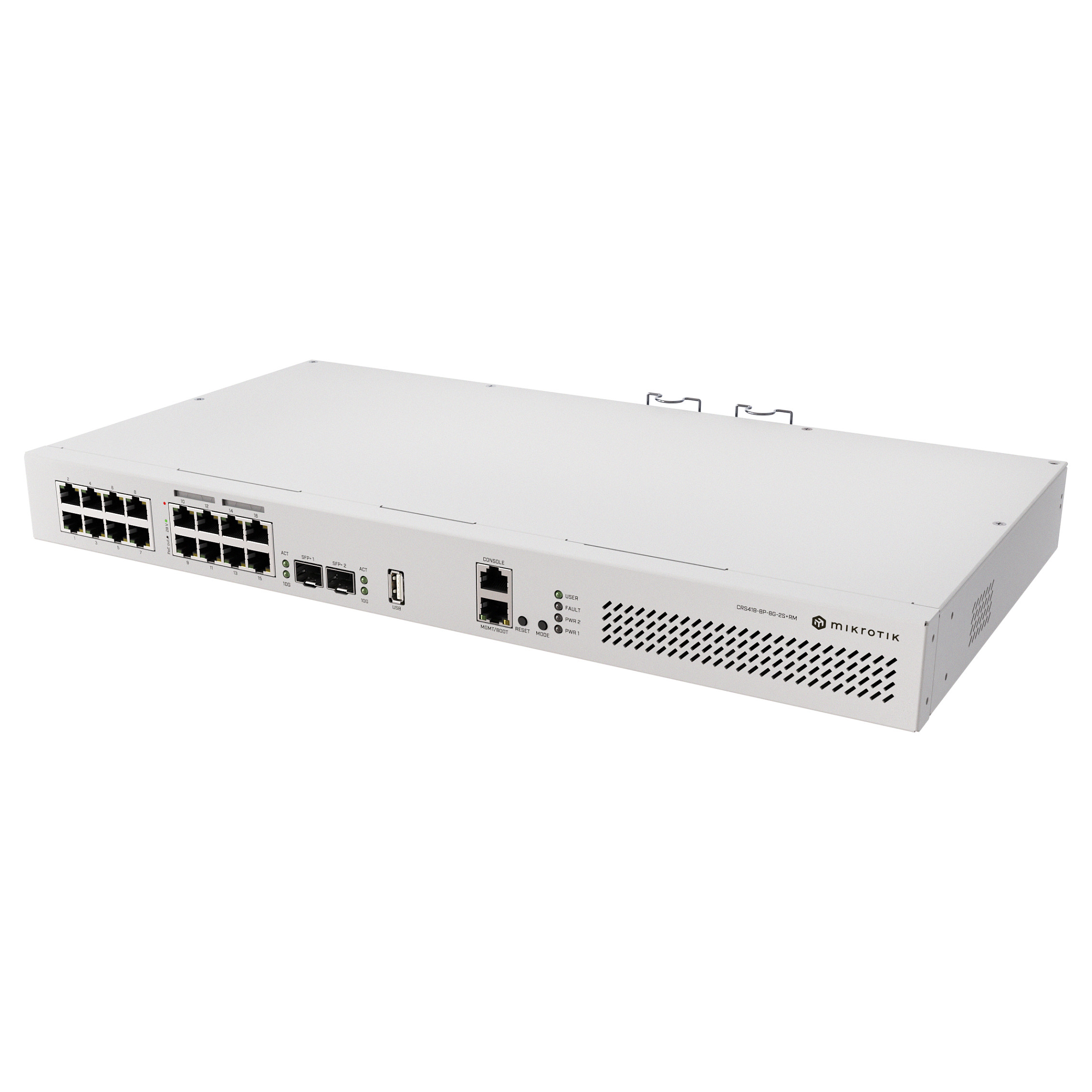Mikrotik CRS418-8P-8G-2S+RM Cloud Router/Sw Switching Hubs