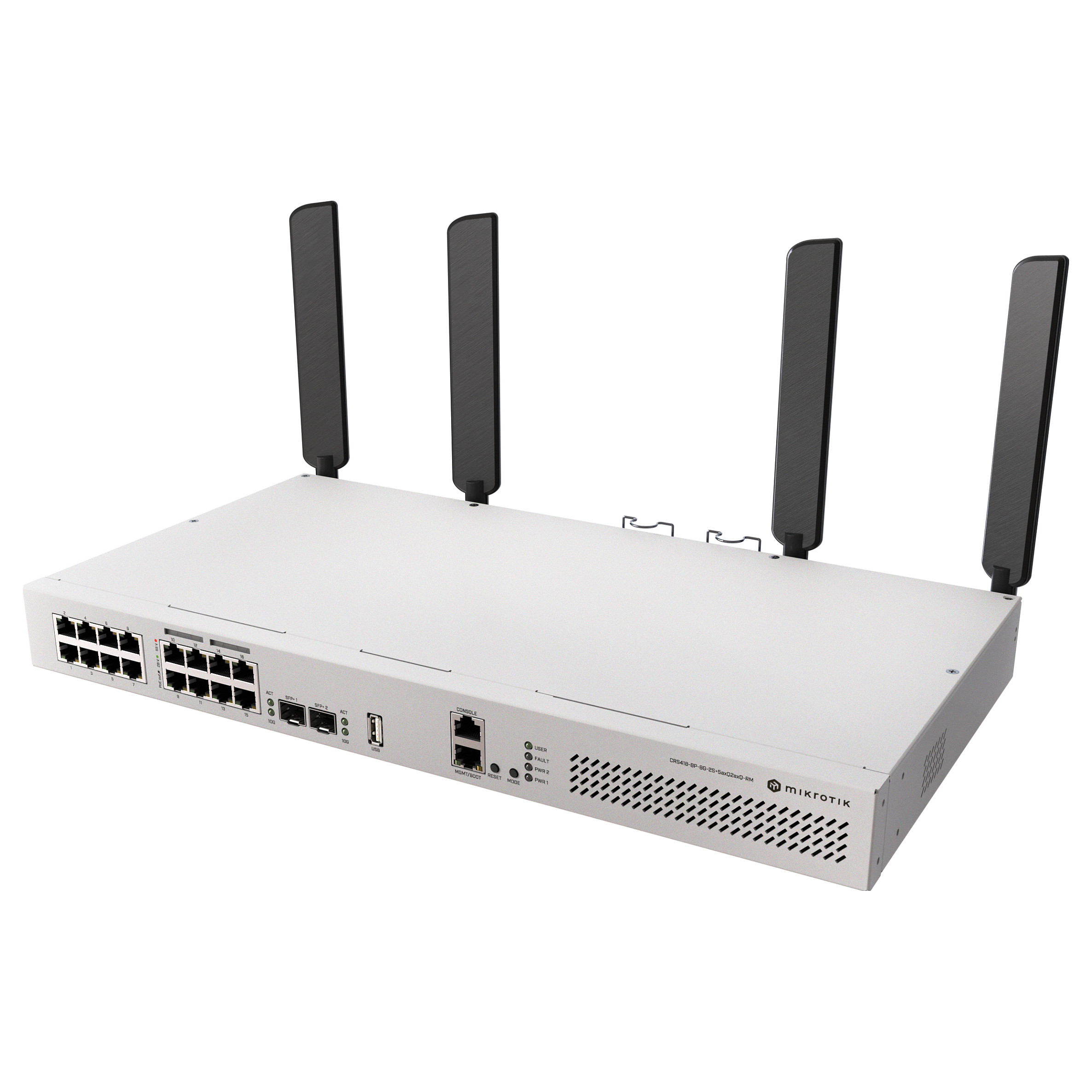 Mikrotik CRS418-8P-8G-2S+5axQ2axQ-RM Switching Hubs
