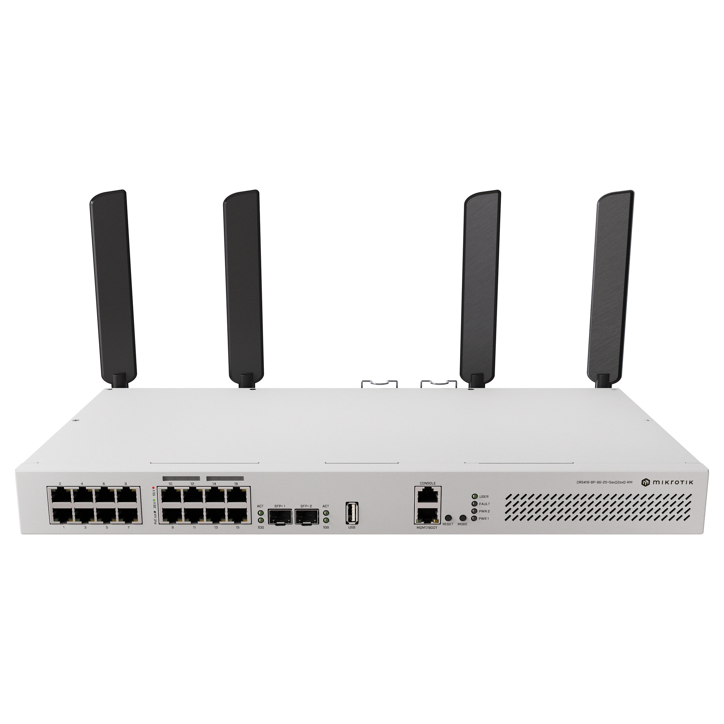 Mikrotik CRS418-8P-8G-2S+5axQ2axQ-RM