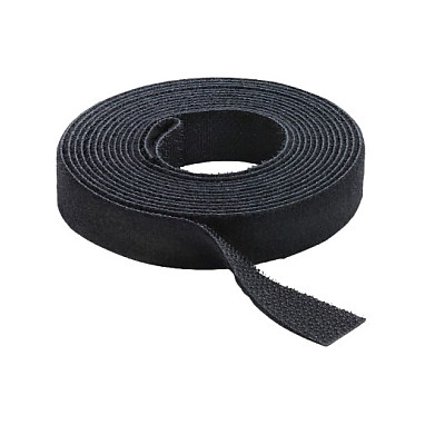 Klettband auf Rolle L 2 m x B 13 mm schwarz