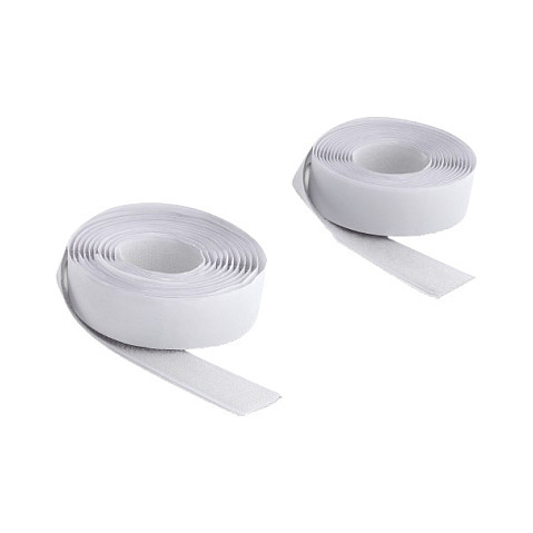 Klettband selbstklebend mit Haft- und Flauschband L 2 m x B 20 mm weiß