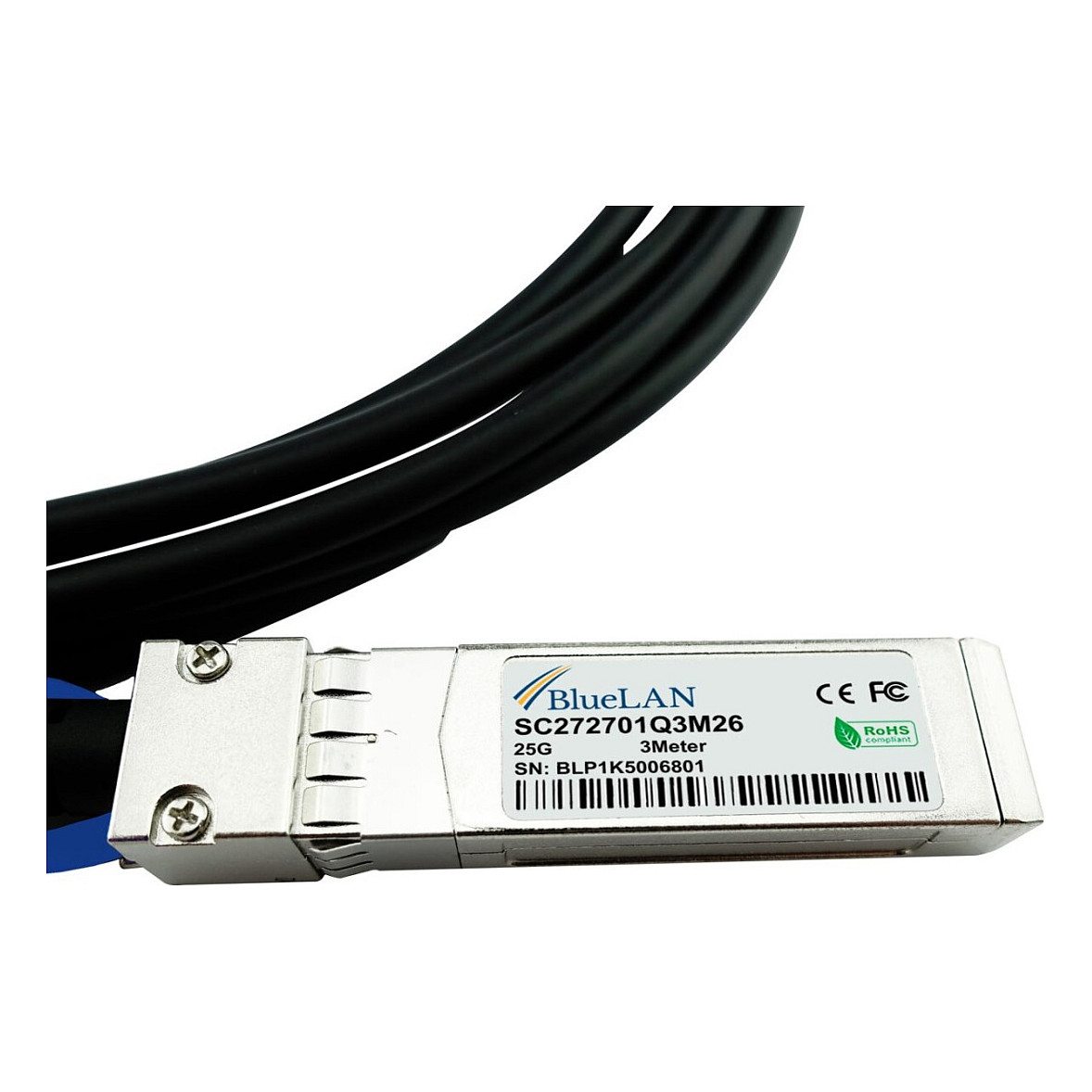 BlueOptics SFP28-DAC-3M-UQ-BL InfiniBand/fibre optic cable