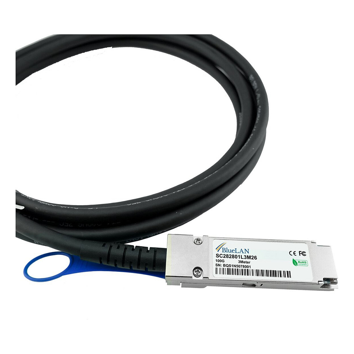 BlueOptics DAC-Q28-100G-3M InfiniBand/fibre optic cable