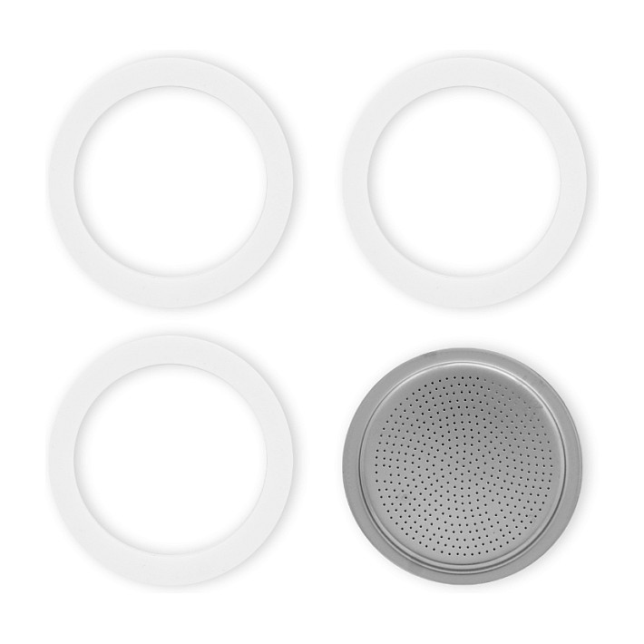 Ricambi 3 Ersatz- dichtungen +1 Filter 2 Tassen