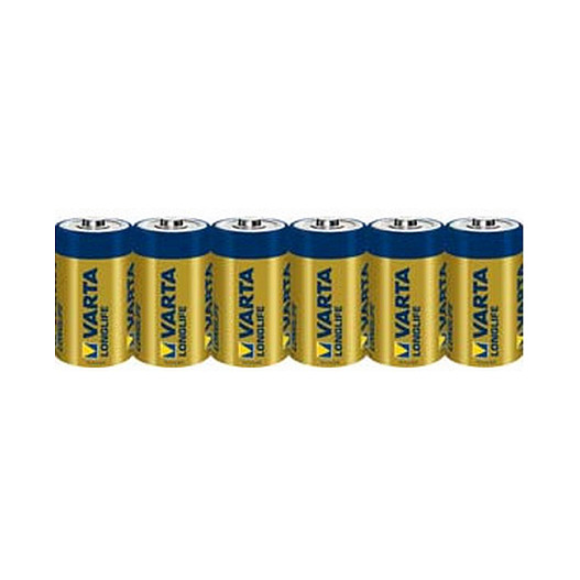 Varta LONGLIFE C Folie 6 Baby (C)-Batterie Alkali-Mangan 7600 mAh 1.5 V 6 St.