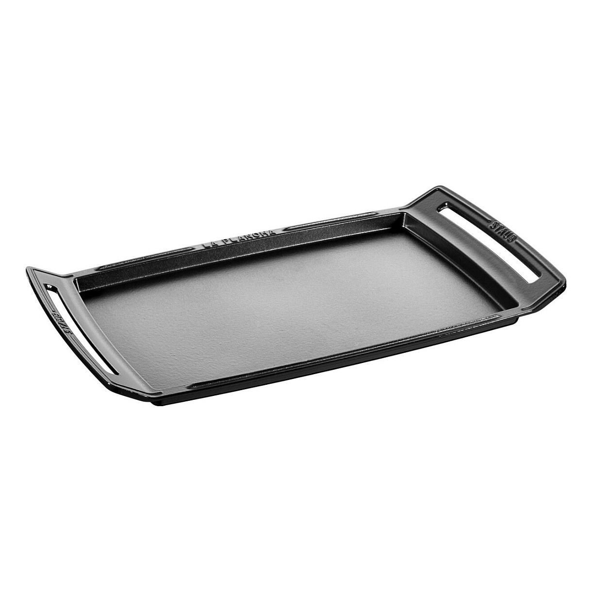 Plancha induktionsgeeignet Gusseisen schwarz 38 cm Haushaltskleingeräte