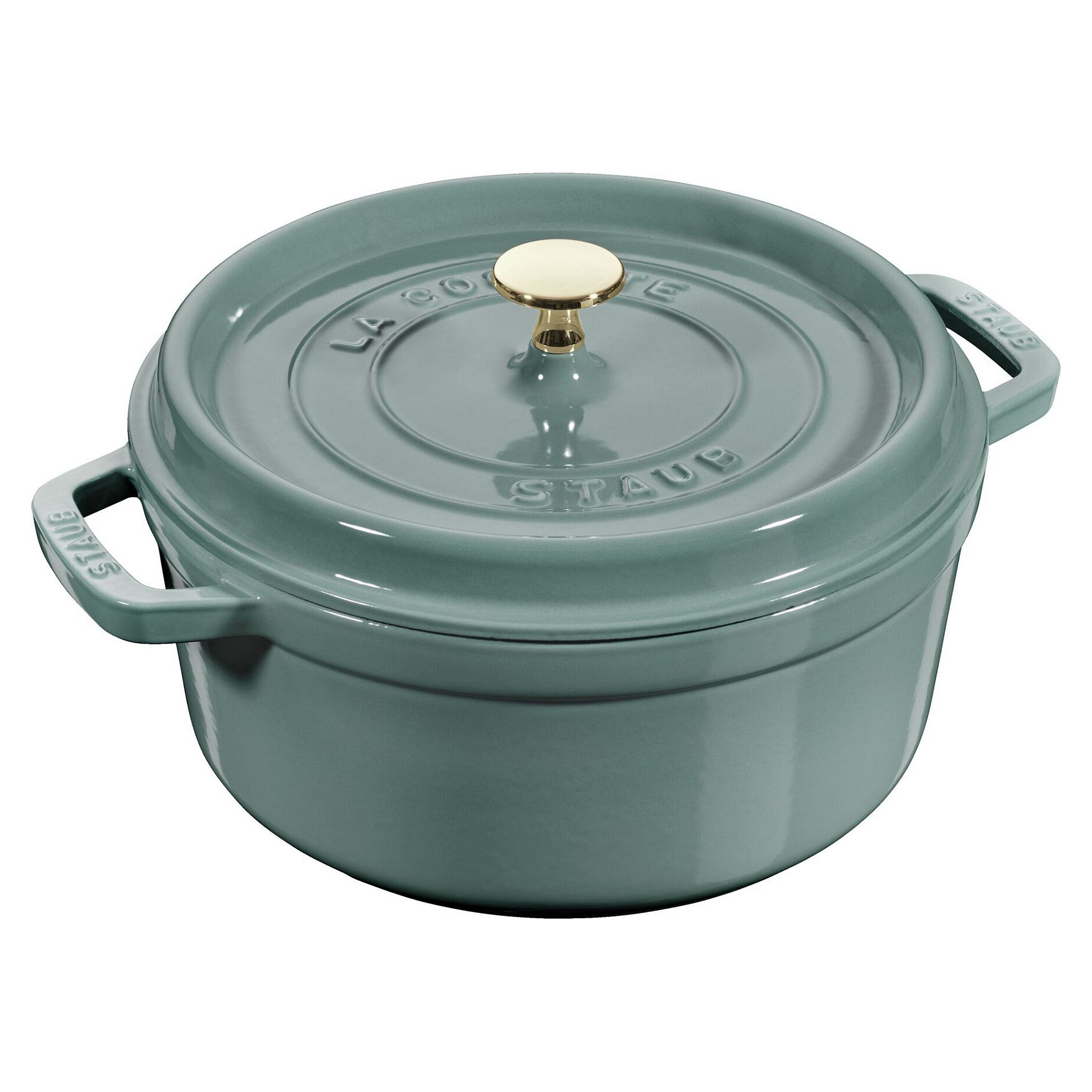 La Cocotte 24cm rund, Eukalyptus, Gusseisen Haushaltskleingeräte